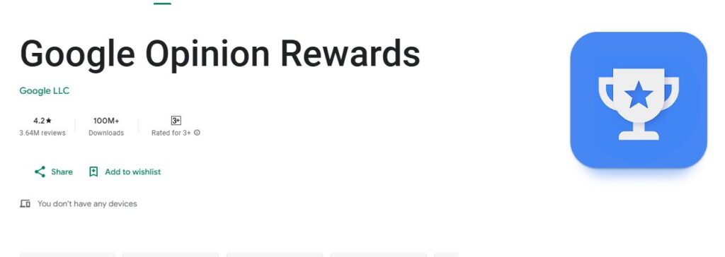 Google Opinion Rewards